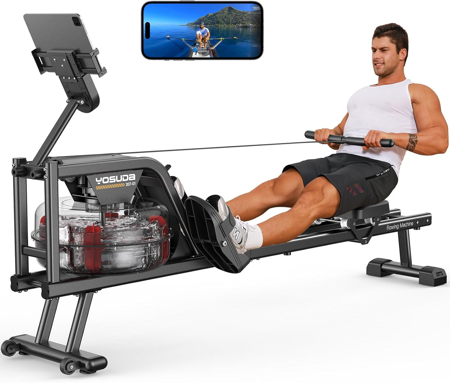 Magnetic/Water Rowing Machine