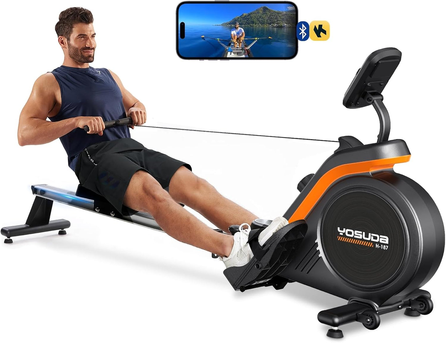 Magnetic/Water Rowing Machine