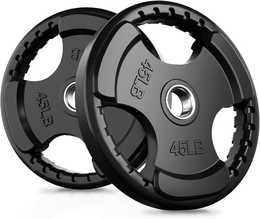 Olympic Rubber Grip Plates for Barbell